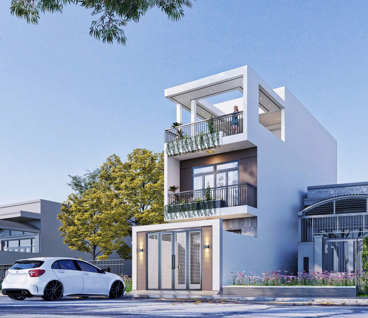 Báo giá thiết kế thi công nhà phố mới nhất gói căn bản