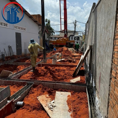 Báo giá xây dựng phần thô nhà phố Cần Giuộc