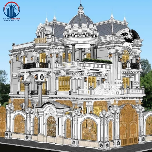 Thi công biệt thự cao cấp tại Quận 5 - Minh Khoa Cần Giuộc, giá từ 5 tỷ