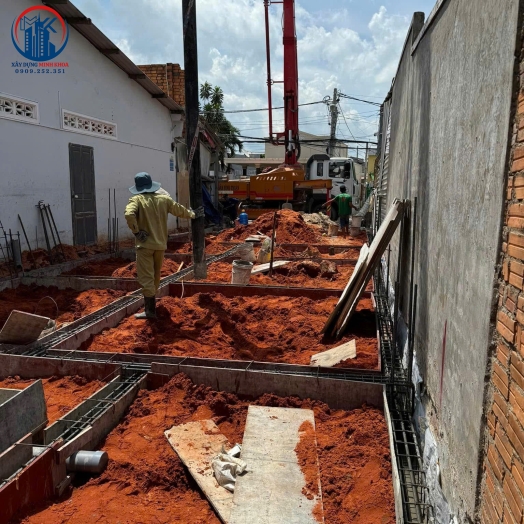 Báo giá xây dựng phần thô nhà phố Cần Giuộc