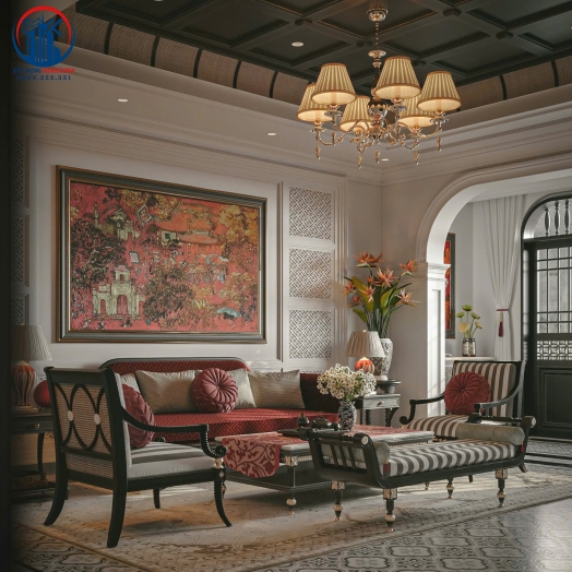 Hàng Buồm Villa - Kiệt Tác Kiến Trúc Indochine Tại Thái Nguyên, Thiết Kế Bởi Xây Dựng Minh Khoa Cần Giuộc