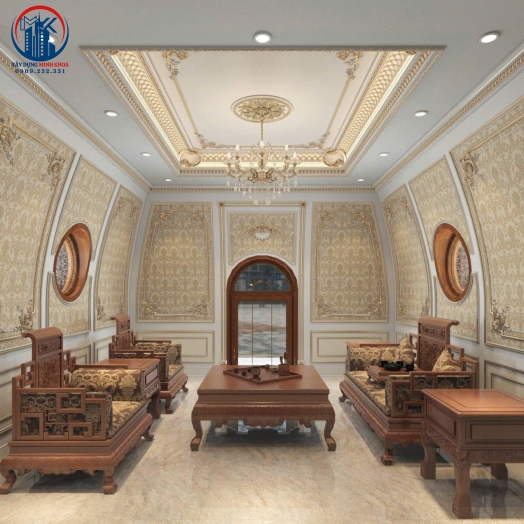 Thi công biệt thự cao cấp tại Quận 5 - Minh Khoa Cần Giuộc, giá từ 5 tỷ