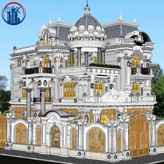 Thi công biệt thự cao cấp tại Quận 5 - Minh Khoa Cần Giuộc, giá từ 5 tỷ