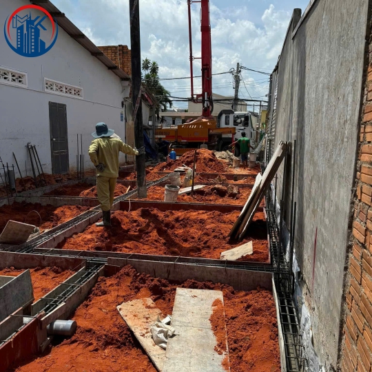 Báo giá xây dựng phần thô nhà phố Cần Giuộc